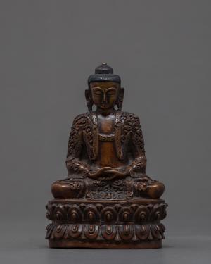 Amitabha Buddha Statue | Zen Room Decor | Himalayan Buddhist Souvenir | Vintage Collectibles | Small Buddha Statue Indoor | Home Decor